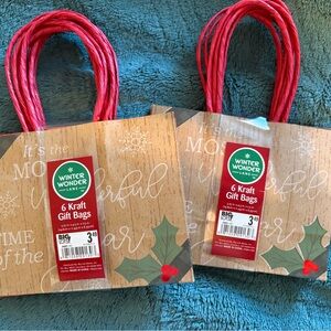 Red Kraft Gift Bags